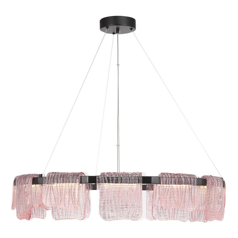 Подвесная люстра 80*150 см, 1*LED*66W, 4000K, ST-Luce Voile SL6021.403.66, черный