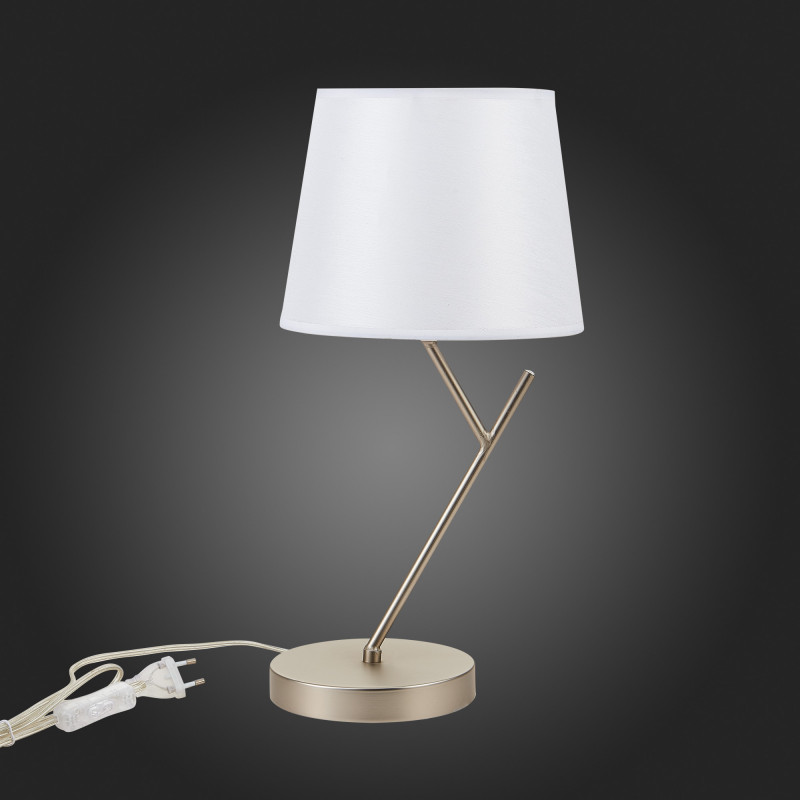 Прикроватная лампа 22 см, 40W,  EVOLUCE  DENICE  SLE300104-01  Никель