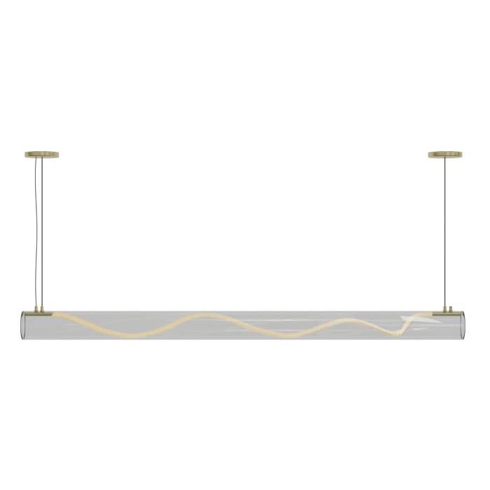 Светильник подвесной 180*19-150 см, 1*LED*55W, 3000-6000K, Lightera Luara LE102L-180G WIFI, золотой