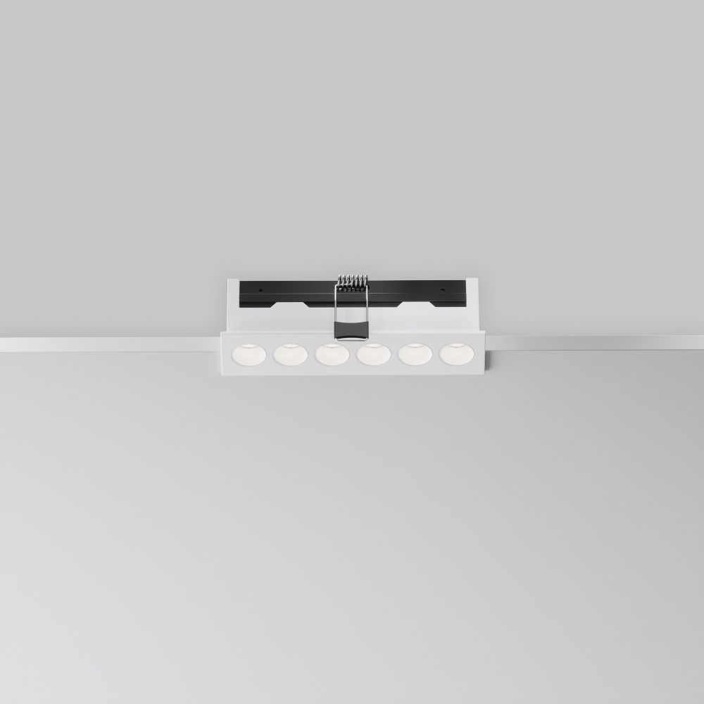 Встраиваемый светильник  DL065-12W3-6K-W 13,15*3,1*-3,95 см, *LED*12W, 6000K, Maytoni technical Points DL065-12W3-6K-W, Белый