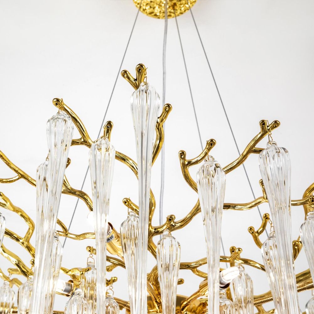 Подвесная люстра 76*76*140 см, G9 10xG9W, Золото MODESTYLE MS.2114.760