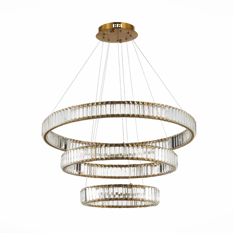 Люстра подвесная 82 см, 122W 4000K ST LUCE TIVOLI SL1622.303.03 Латунь