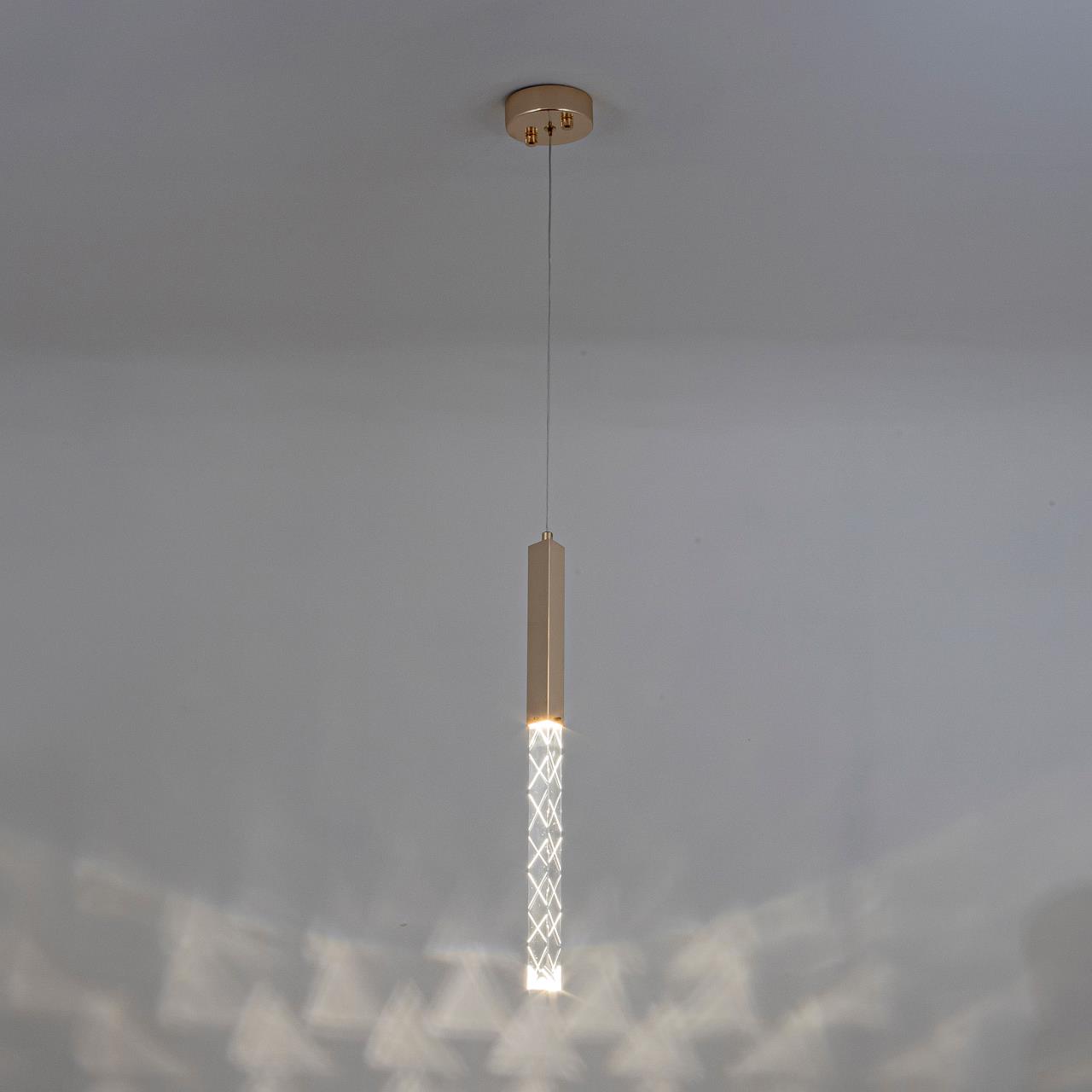 Подвесной светильник 16*16*160 см, LED 5W, 4000K, Золото MODELUX ML.88956.1 GD