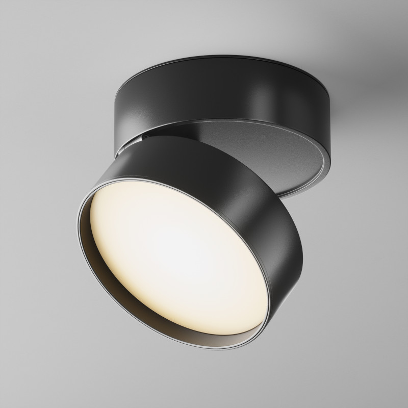 Светильник 12*12 см, LED 18W, 3000K Maytoni Onda C024CL-L18B черный
