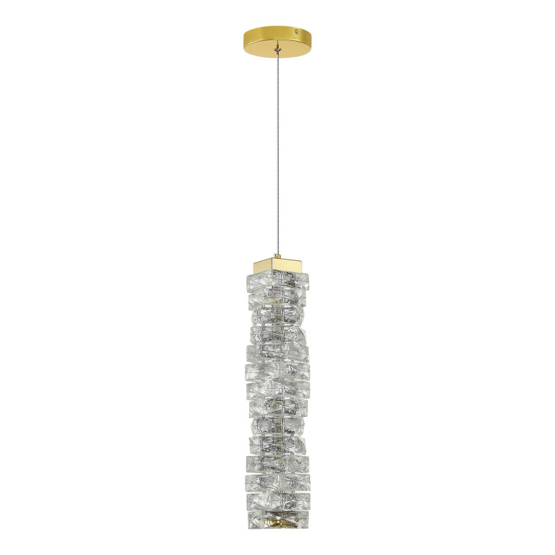 Подвес 12* см, LED*1*15W, 3000K, St Luce Espira SL6010.203.15, Золотистый