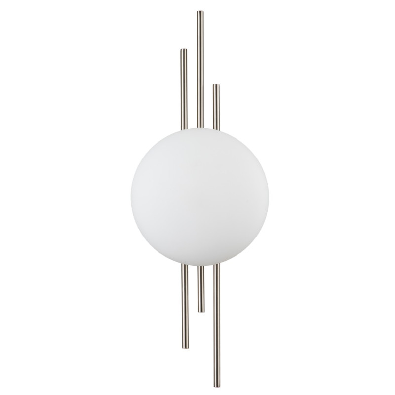Настенный светильник 190*86*520 мм, 1*LED 8WW 4000KK никель Indigo Astro V000046L, 14007/1W Nickel