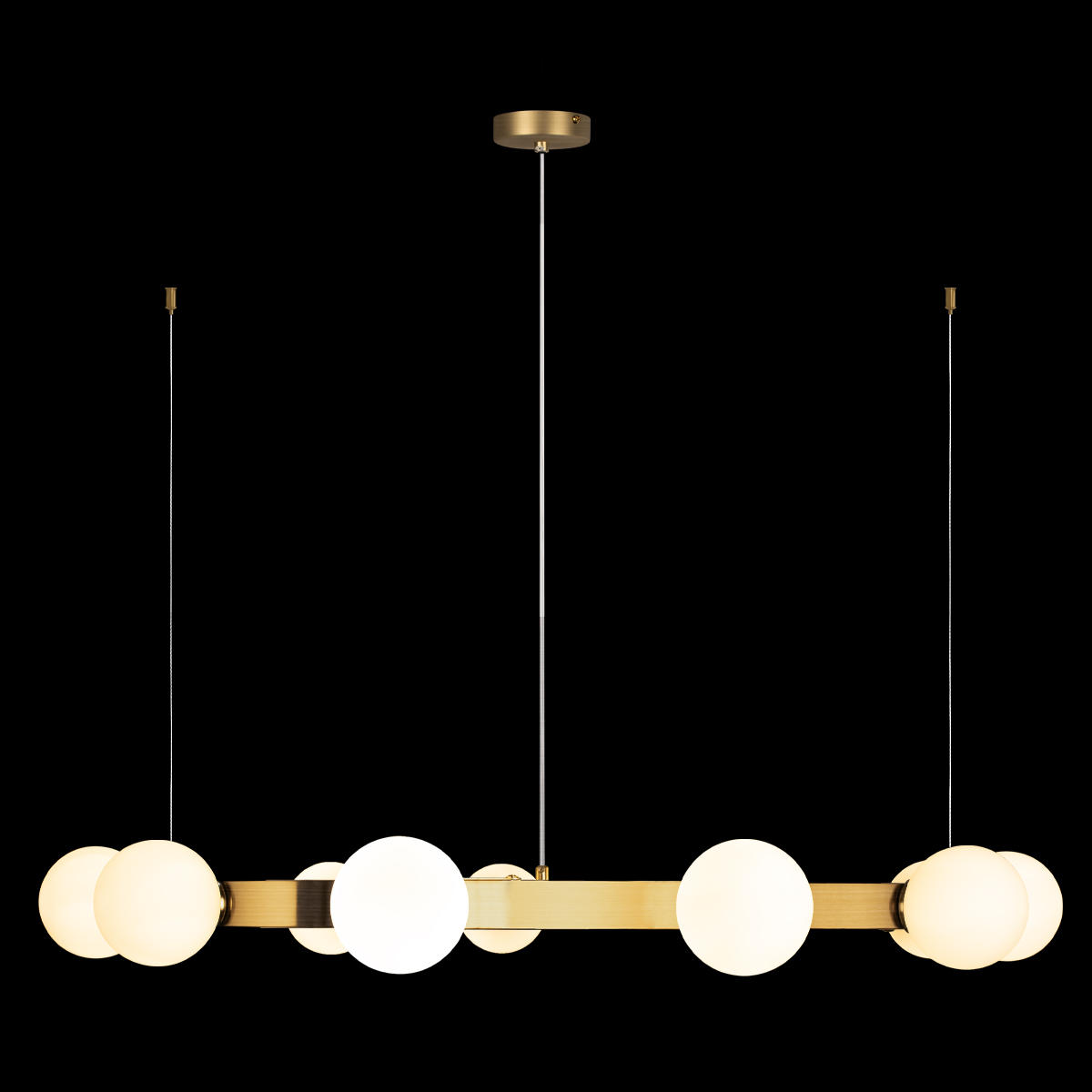Подвесный светильник 80*8 см, 11*G9*40W LOFT IT Hoop 10311/11 латунь