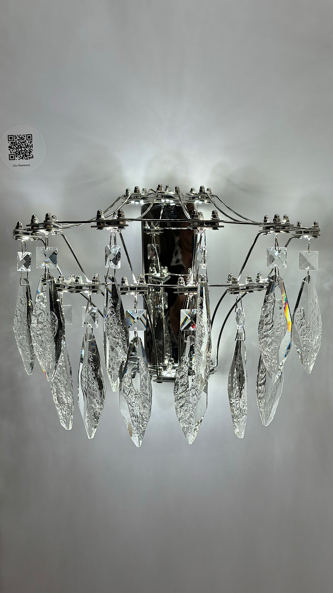 Бра 36*LED*25W, 4000К, 2250lm Odeon Light Flamenco 6699/25WL, хром