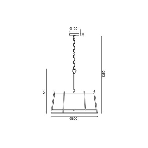 Подвесная люстра Vele Luce Linda VL4243P07, диаметр 60 см, хром