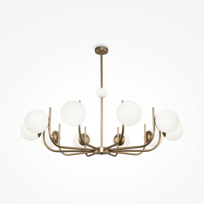 Люстра на штанге Maytoni Rendez-vous MOD109PL-10BS, диаметр 116 см, латунь