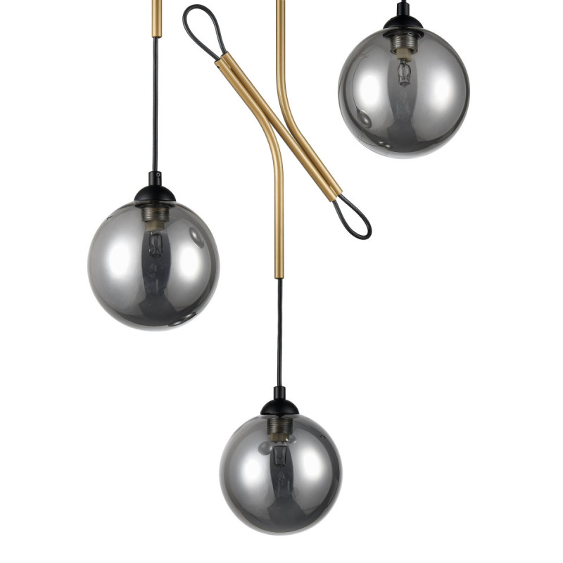 Подвесной светильник  49*165 см, 3*G9 черный, золото Vele Luce Ottava VL5662P03