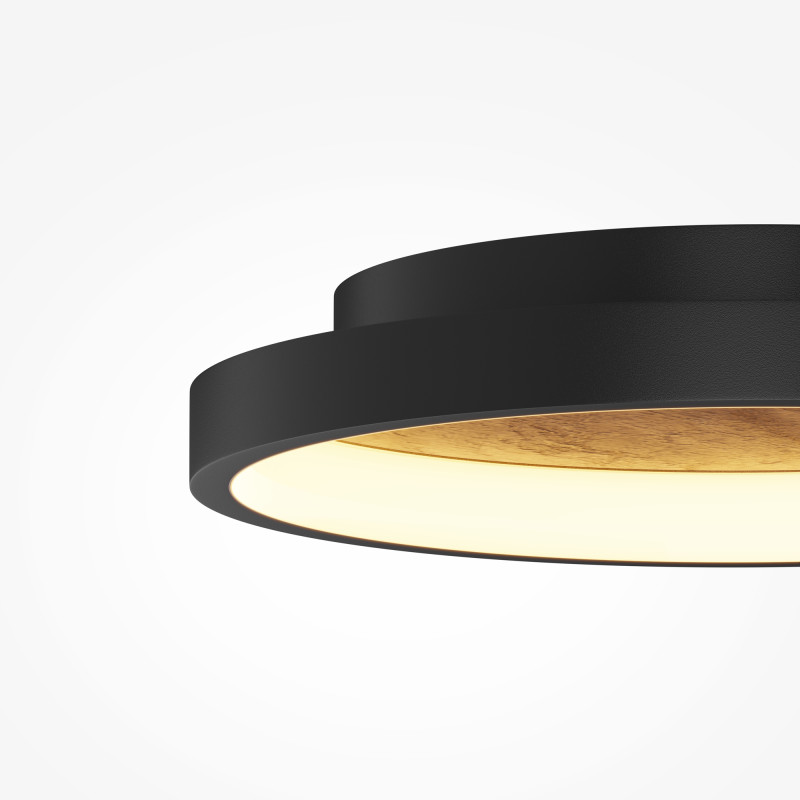 Накладной светильник 40,5*7 см,  LED, 27W, 3000К, Maytoni Orign MOD311CL-L27B3K черный