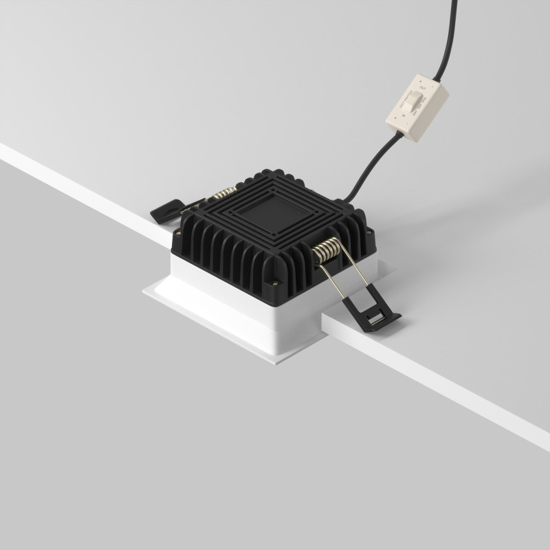 Встраиваемый светильник Downlight 9*9*4,5 см, 8W, 3000-4000-6000K 120° Maytoni Technical Okno DL056-8W3-4-6K-W белый