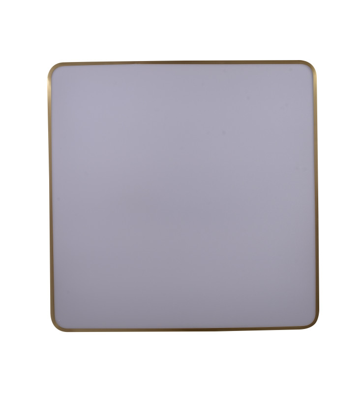 Накладной светильник 60*60*4 см, LED, 96W, 4000K Zortes Monna ZRS.1209.07, латунный