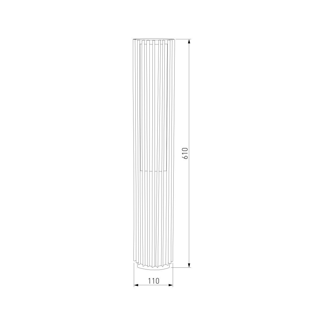 Садово-парковый светодиодный светильник Entero 3000K IP54 35189/F черный Elektrostandard  4690389219320, a072080