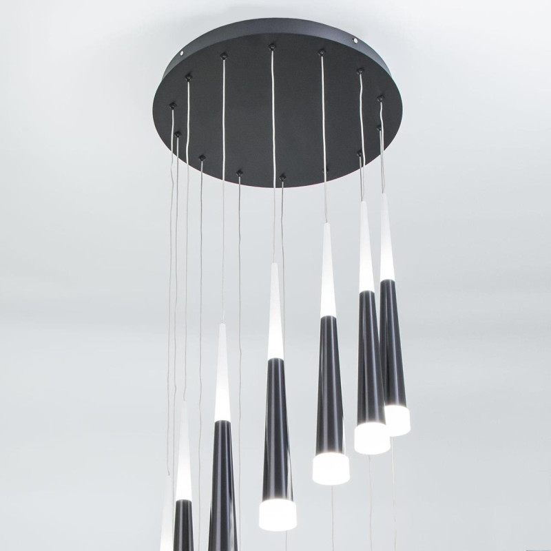 Люстра 45*300 см LED*98 W, 3000 К Citilux Вегас Черный CL227141