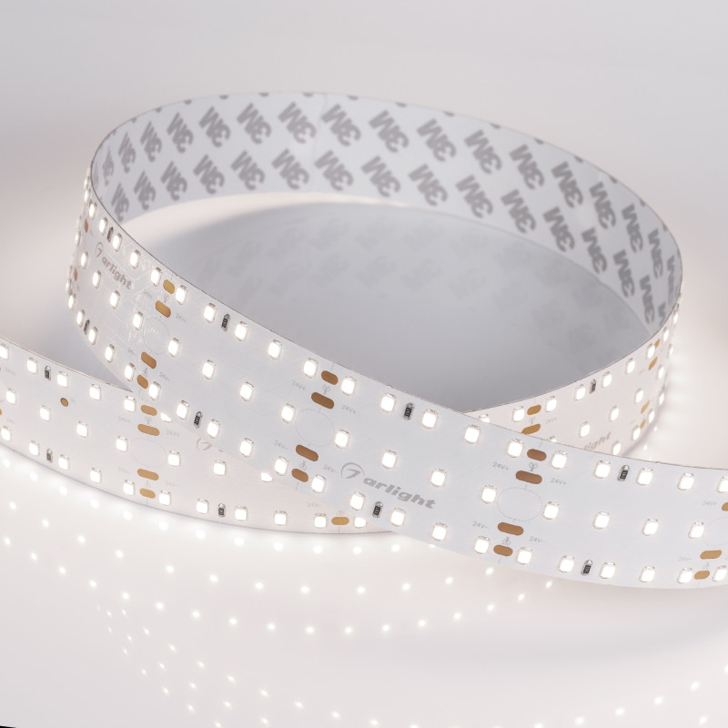 Лента S2-2500 24V Day 4000K 34mm (2835, 280 LED/m, LUX) (Arlight, 25 Вт/м, IP20) 021201(1). Цена указана за 2,5 метров. Продается кратно 2,5 метрам.
