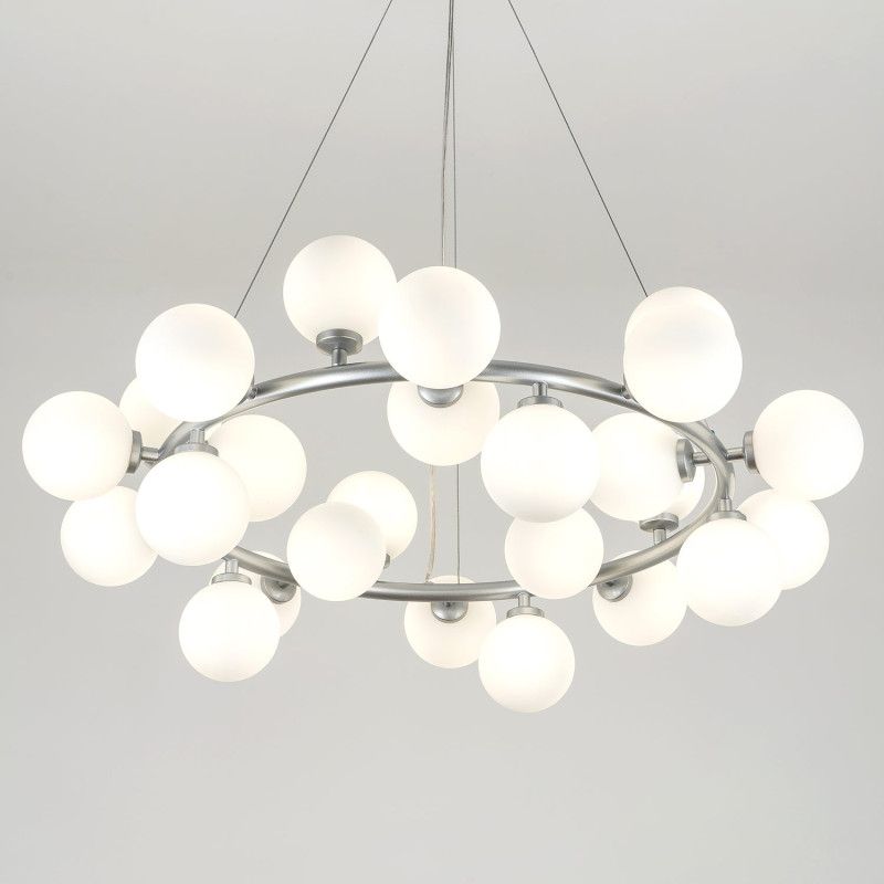 Подвесной светильник 80*30/120 см, 25xG9 MODESTYLE MS.6033.25 SL серебро