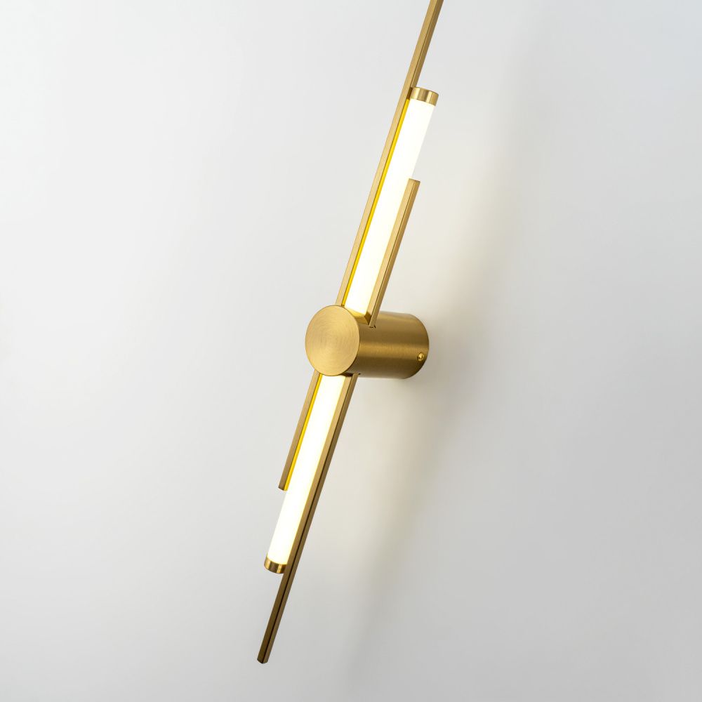 Бра 6*10*60 см, LED*6W, 4000K, Modelux  ML.726.600 BS, Латунь