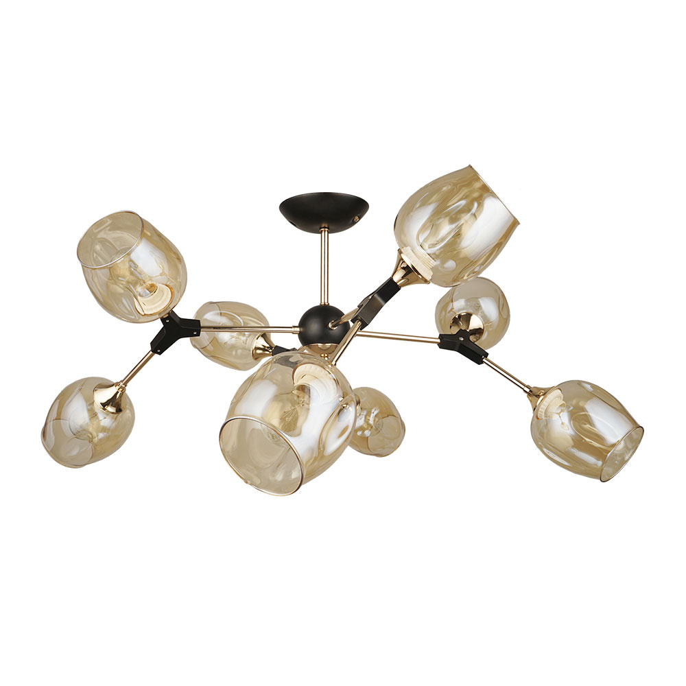 Люстра 32*95 см, 8*E27, 60W, Arte Lamp Seppia A4211PL-8BK, Черный