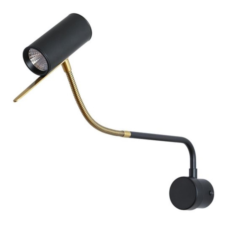 Бра 45*5*15 см, 1 LED*5W, 4000 К, Arte Lamp Sulafat A2423AP-5PB, Черный