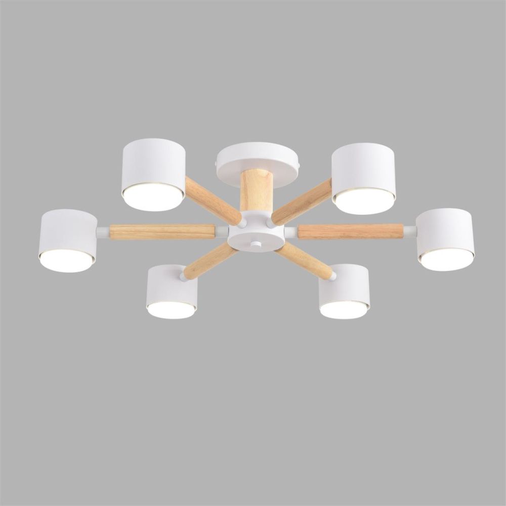 Люстра 60*15-15 см, 6*GX53 LED*7W, Lumion Vudi LUM8306/6C, белый; бежевый