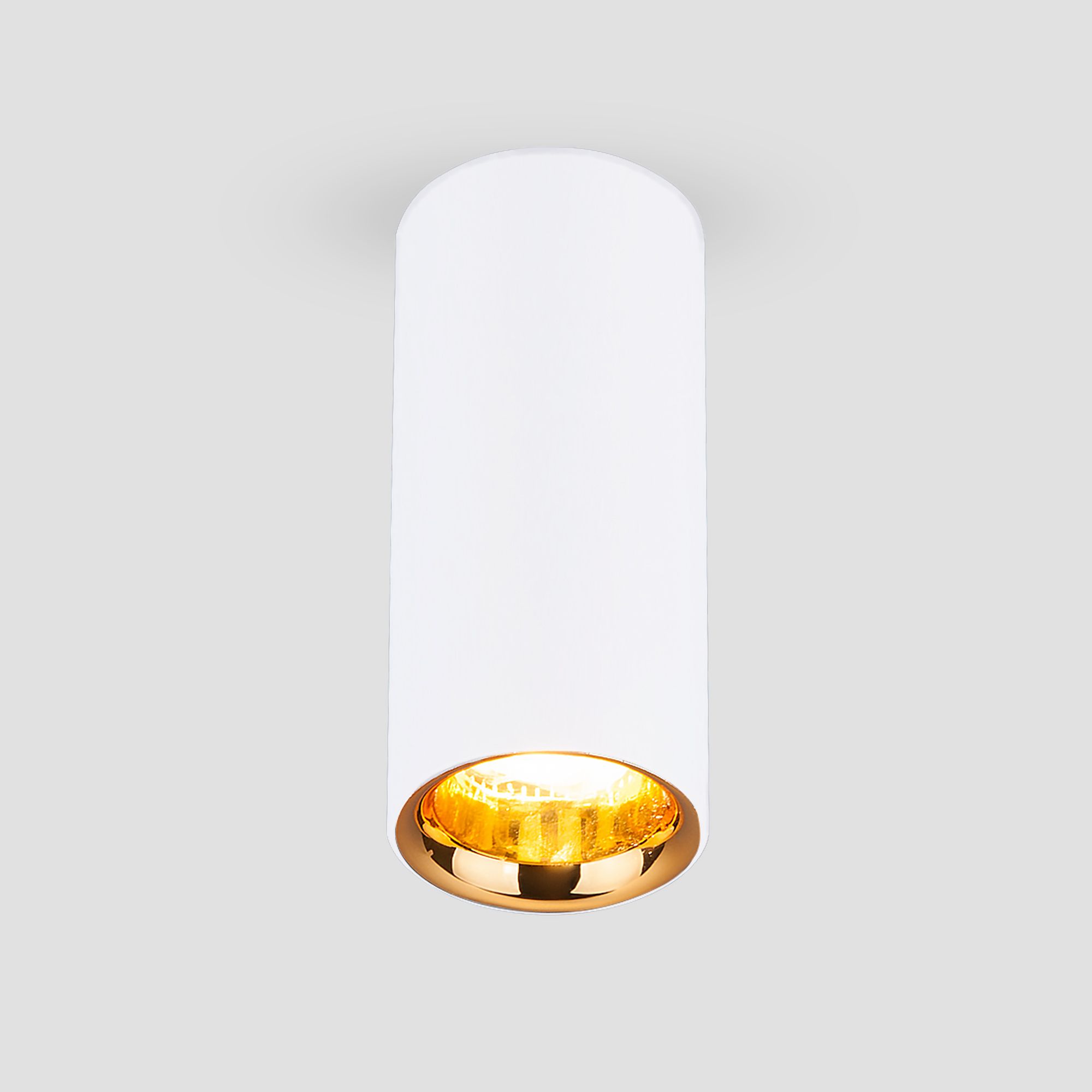 Светильник 5,5*5,5 см, LED 12W, DLR030 12W 4200K белый матовый/золото Elektrostandard