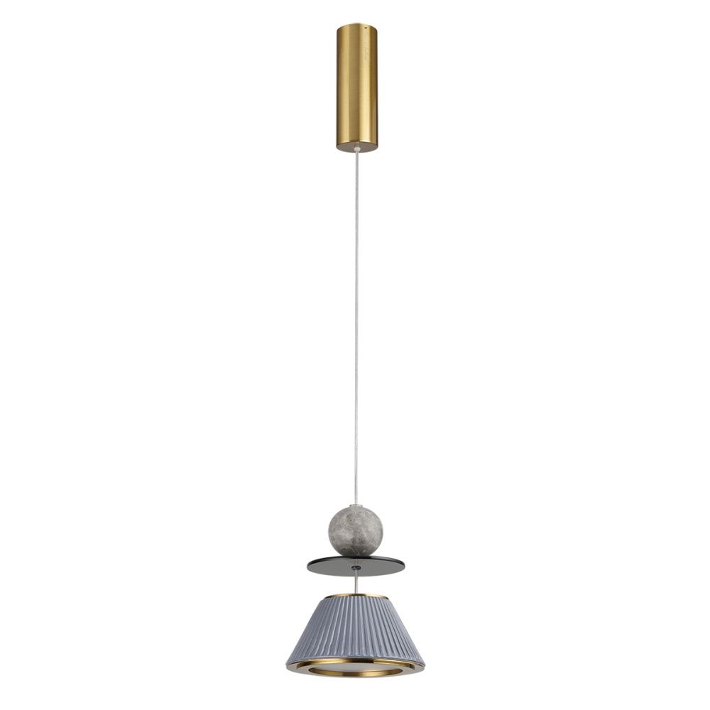 Светильник 15 см, 10W, 3000K,  Odeon Light 5475/10LG, латунь-мрамор