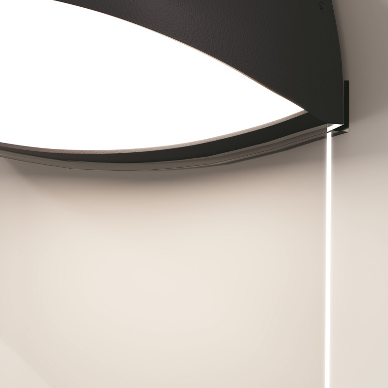 Светильник настенный 16,1*9,9*18,4 см, LED, 7W, 3000К, Maytoni Gloss O447WL-L7GF3K серый