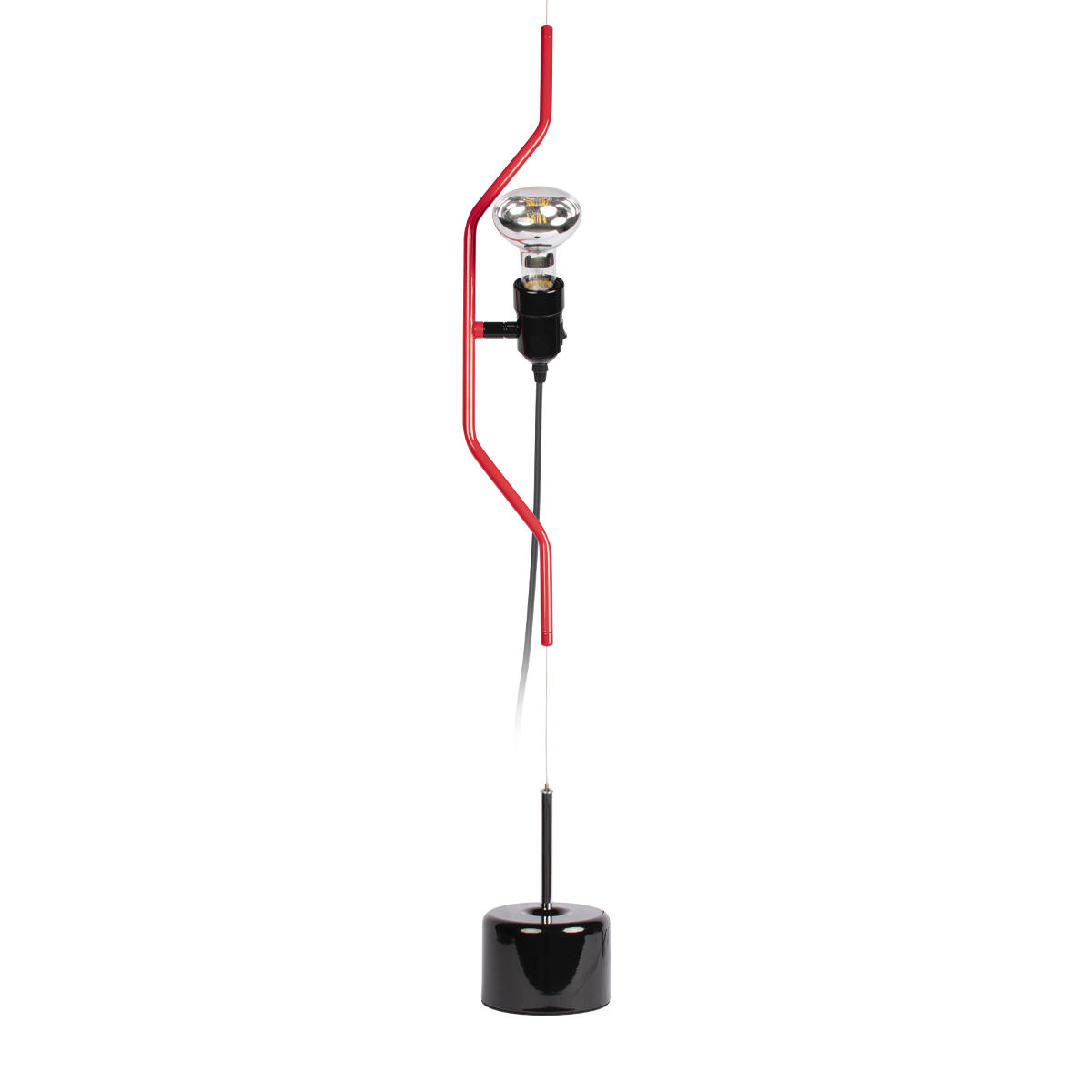 Подвесной светильник 11*400 см, 1*E27*40W LOFT IT Parentesi 10346/1 Red красный, черный