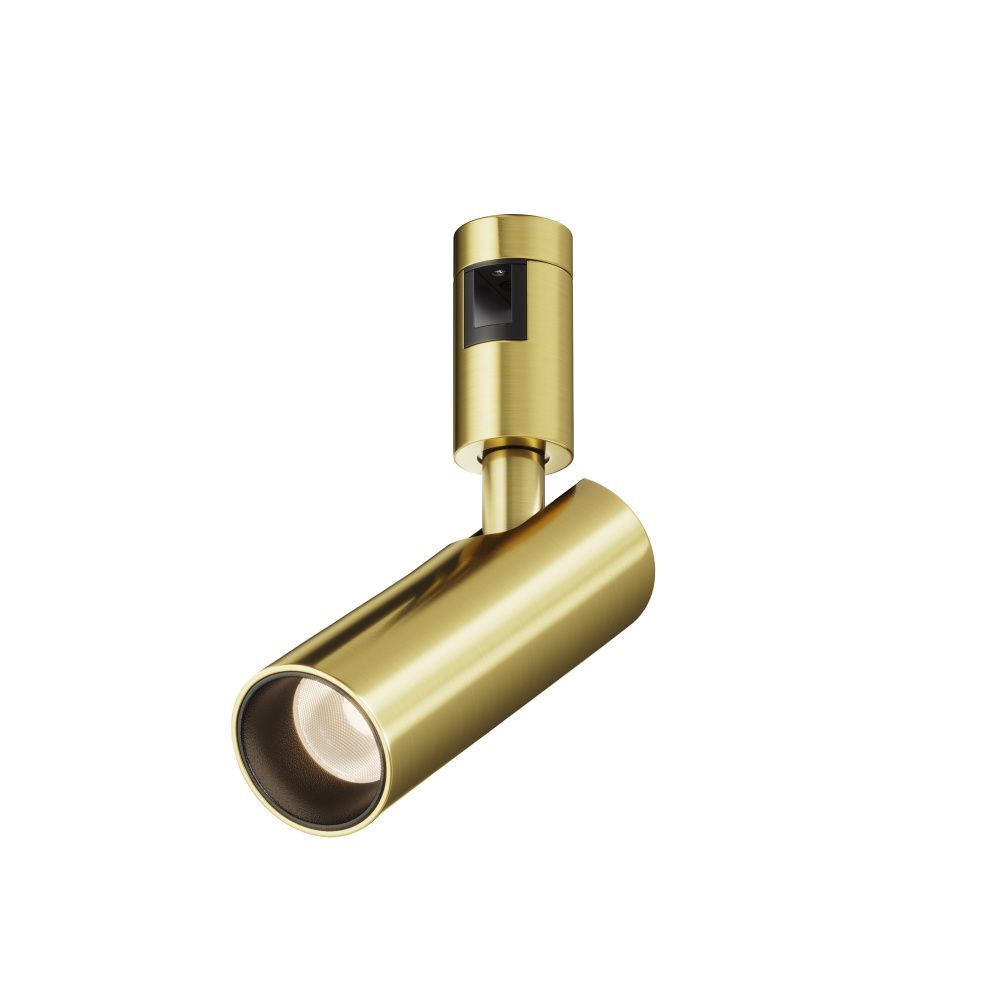 Трековый светильник  TR144-1-12W3K-W-BS *5,5*-20,3 см, *LED*12W, 3000K, Maytoni technical FLARITY TR144-1-12W3K-W-BS, Латунь