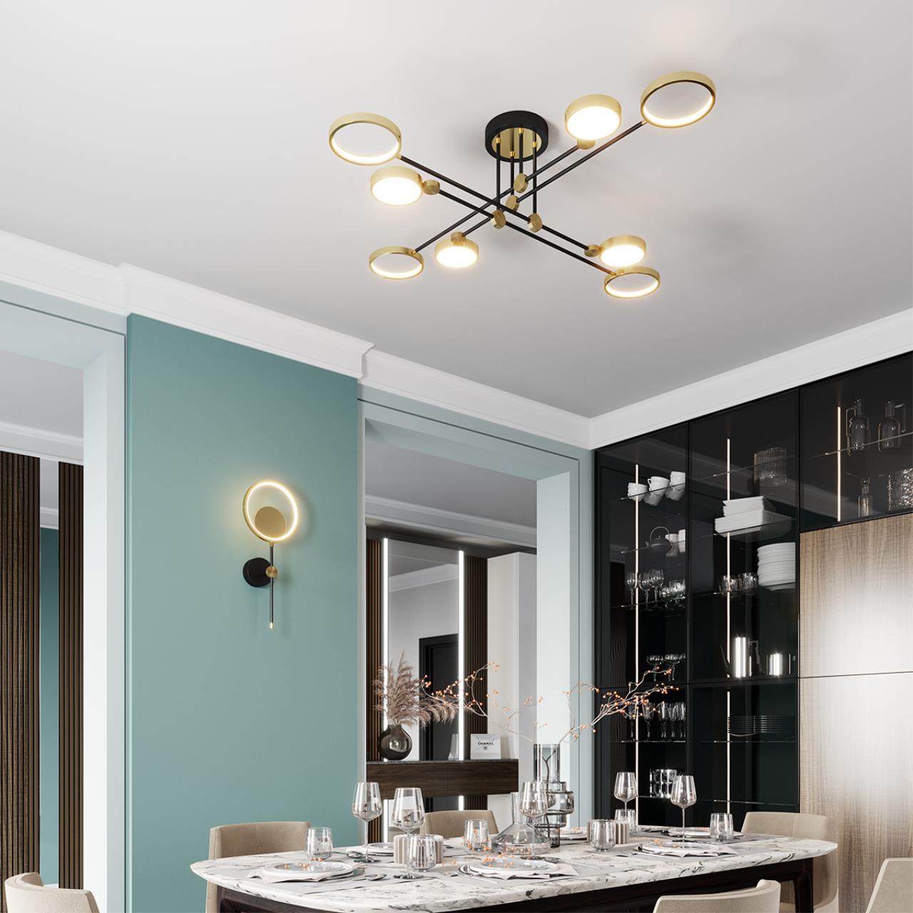 Потолочная светодиодная люстра Диаметр 126 см 75 вт Odeon Light Denzel 4320/75CL