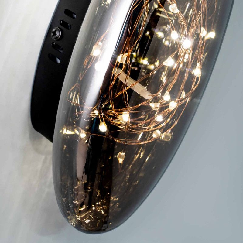 Настенный светильник 9 см, 5W, 3000К MODESTYLE MS.6512.220 BK черный