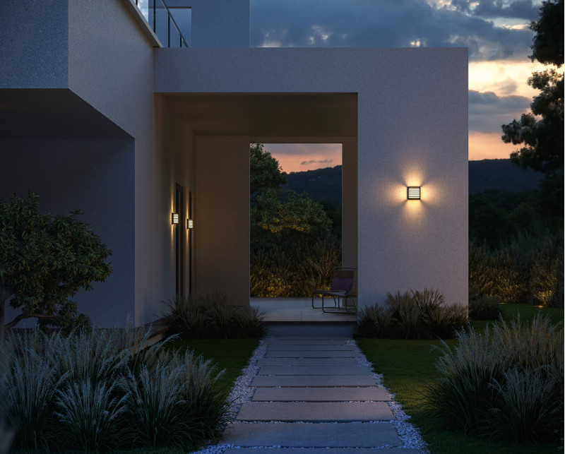 Светильник настенный 16,6*10*16,6 см, LED, 10W, 3000К, Maytoni Downing Street O020WL-L10B3K черный