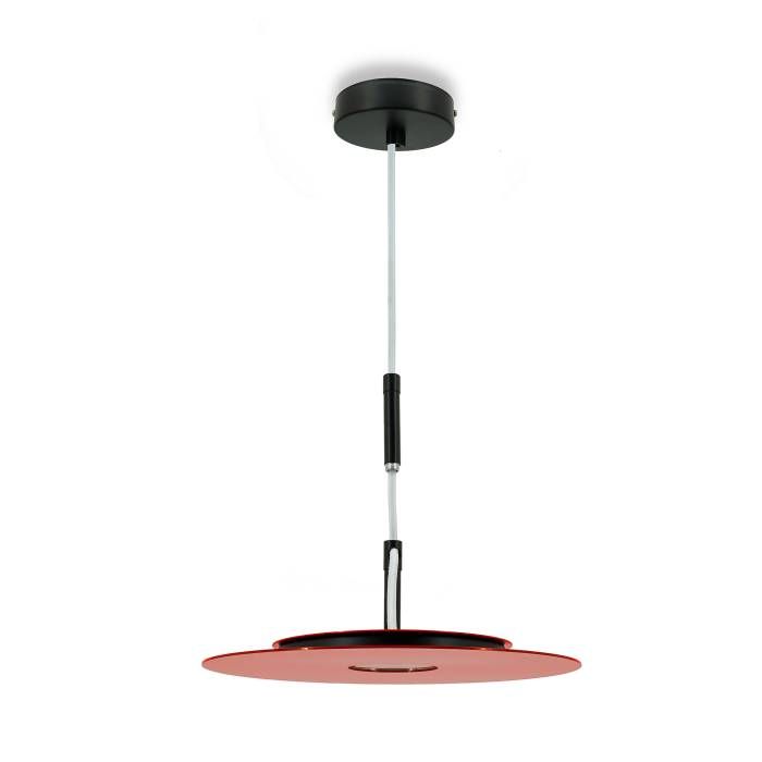 Светильник подвесной *20-180 см, 1*LED*12W, 3000K, Lightera Bamako LE143L-35R, Черный