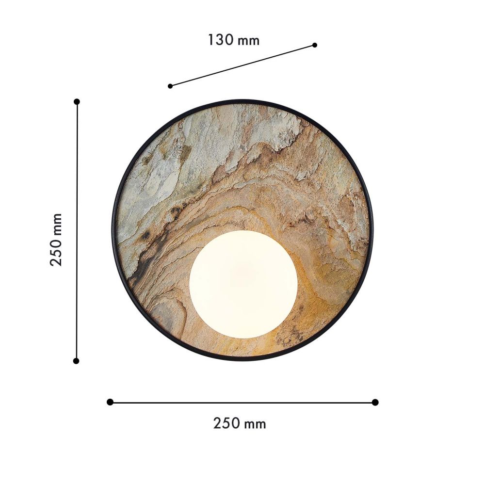 Бра 25*25 см, 1*G9, 9W, Favourite Messier 4594-1W, черный матовый