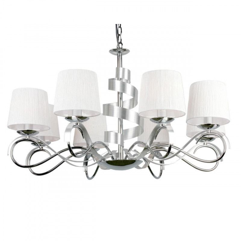 Подвесная люстра 85*60-120 см, 8*E14, 40W, Omnilux Omnilux 601 OML-60103-08, хром