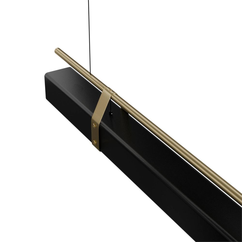 Светильник подвесной 150*13,5-200 см, 1*LED*48W, 3000-6000K, Lightera Omolon LE108L-150B WIFI, золотой