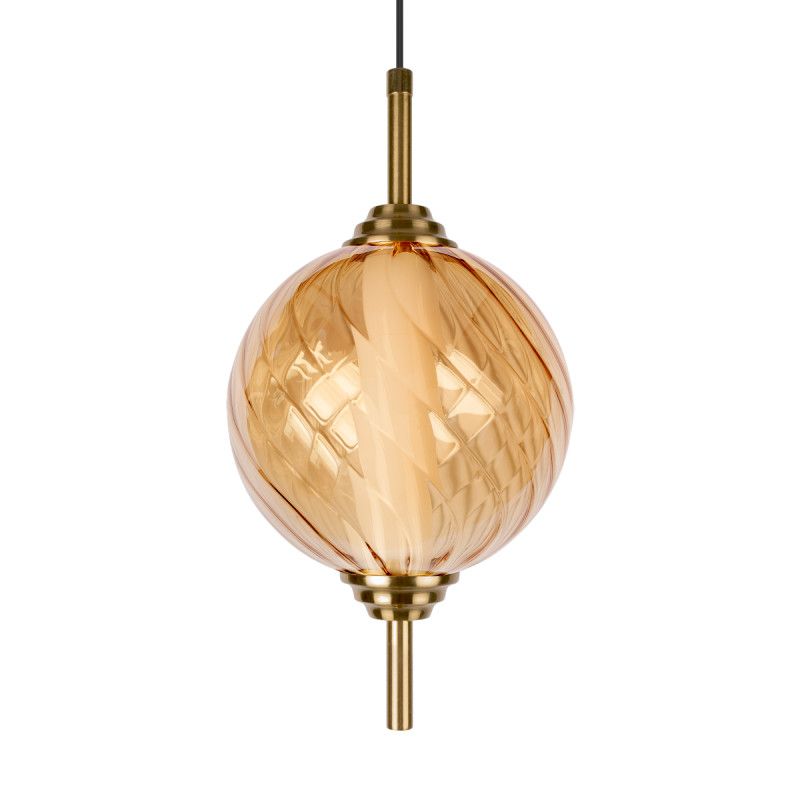 Подвесной светильник *15*-27,5 см, 1*LED*30W, 4000K, LOFT IT Helix 10421/B Amber, бронзовый