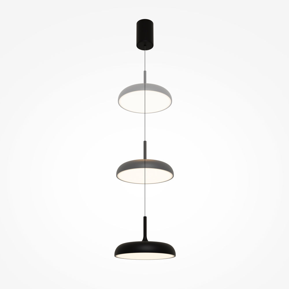 Подвесной светильник 30*38-200 см, *LED*31W, 3000K, Maytoni Gerhard MOD189PL-L30B3K, Черный