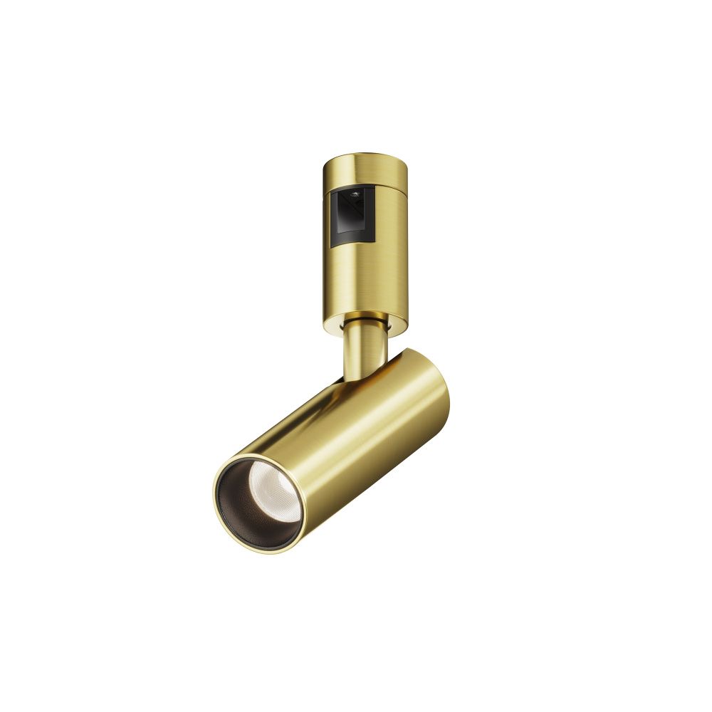 Трековый светильник Focus Led Flarity 4000K 5Вт 60°, 15,8 см, LED*5W, Maytoni TR144-1-5W4K-W-BS, Латунь