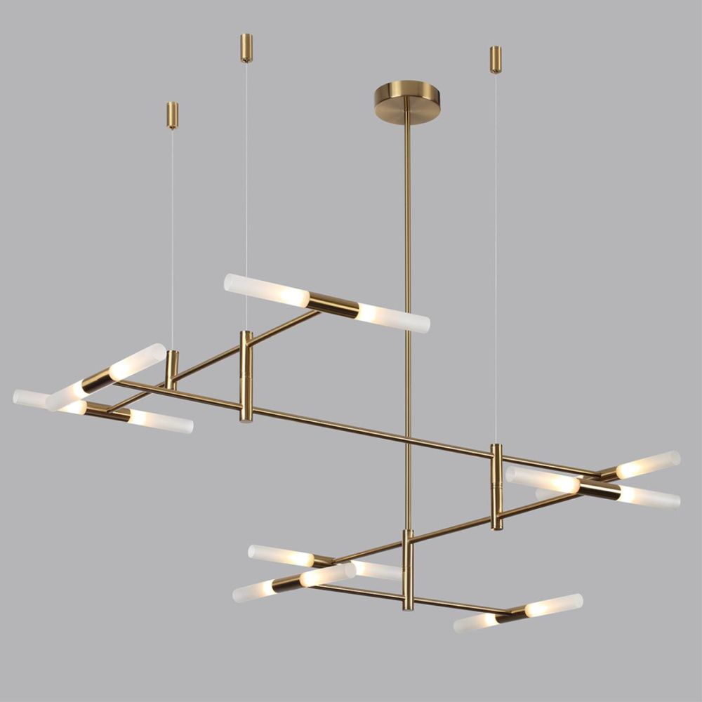 Потолочный светильник 123*12*133- см, 16*G9*640W, Odeon Light Defance 4306/16, бронзовый