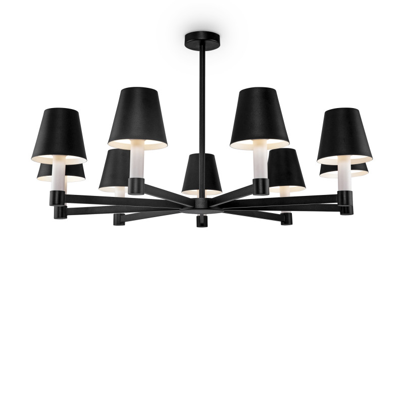 Люстра потолочная Maytoni Tet-a-tet MOD104PL-09B, диаметр 91 см, черный