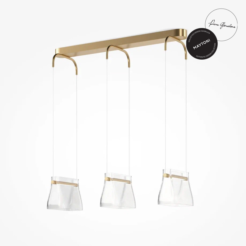 Подвесной светильник 23*81*320,5 см, LED 20W 3000K Maytoni Modern Cabaret MOD170PL-L24BS3K латунь