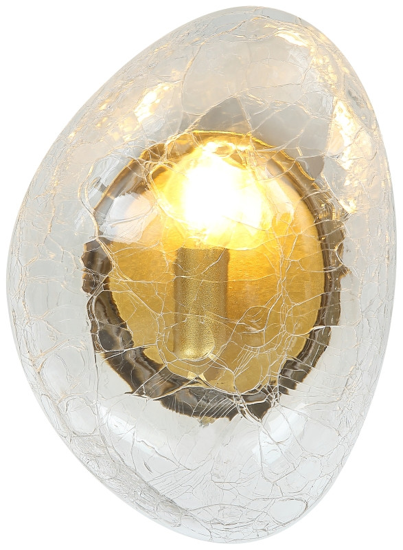Бра 20,8*12,5*27,5 см, 1*E14 40W Бронза, Прозрачный Stilfort Cosmik 2164/00/01W