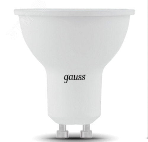 Лампа светодиодная GU10, 7W=75W, 630lm, 6500K холодный свет Gauss 101506307