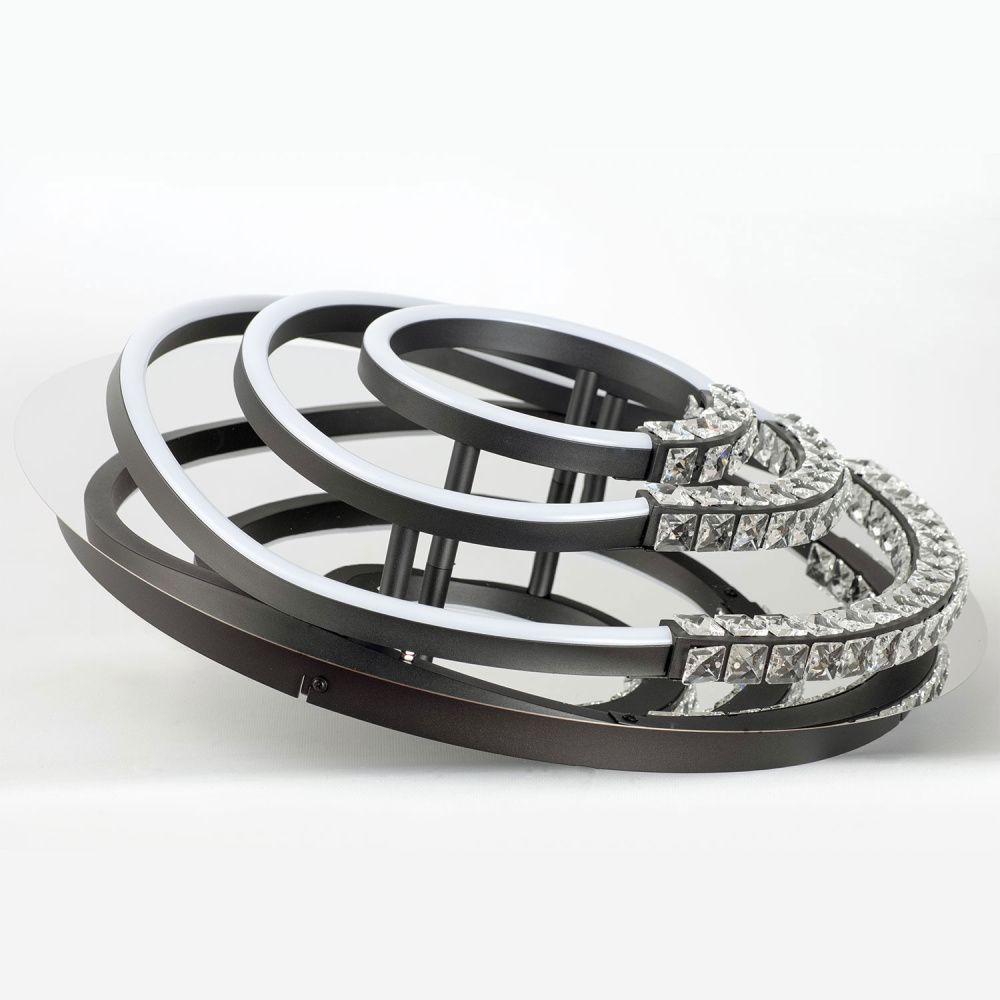 Люстра потолочная *54*13-13 см, 1*LED*40W, 4000K, Lussole Hardin LSP-7436, черный
