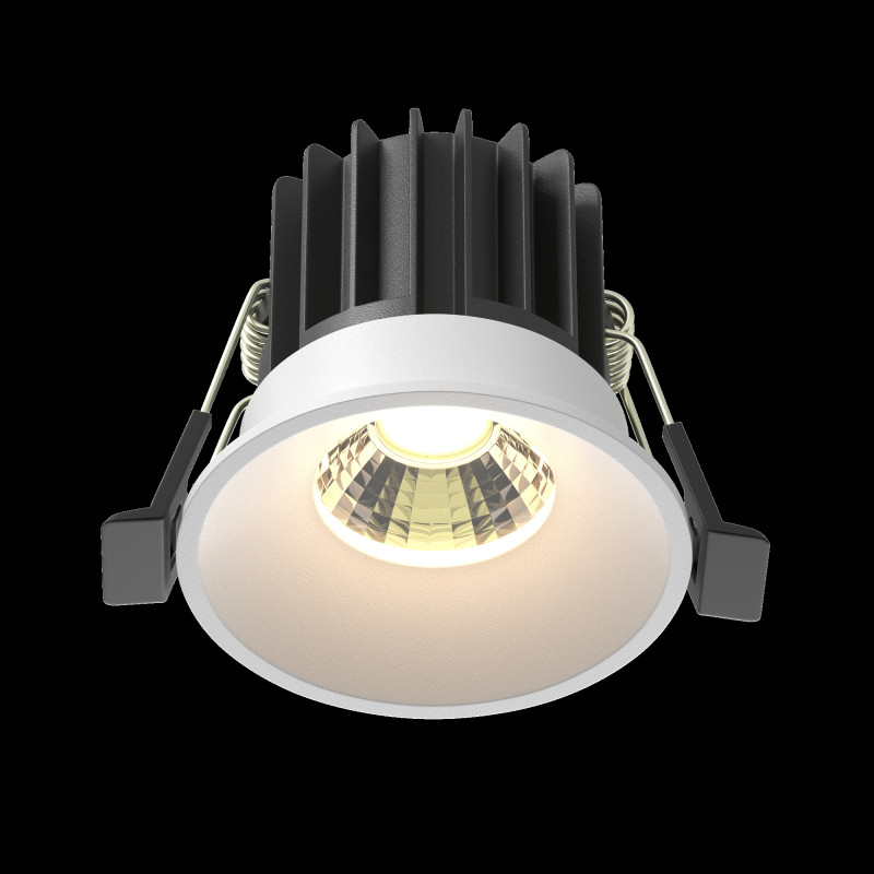 Встраиваемый светильник 6*6*5,3 см, LED, 7W, 3000К, Maytoni Technical ROUND DL058-7W3K-W белый