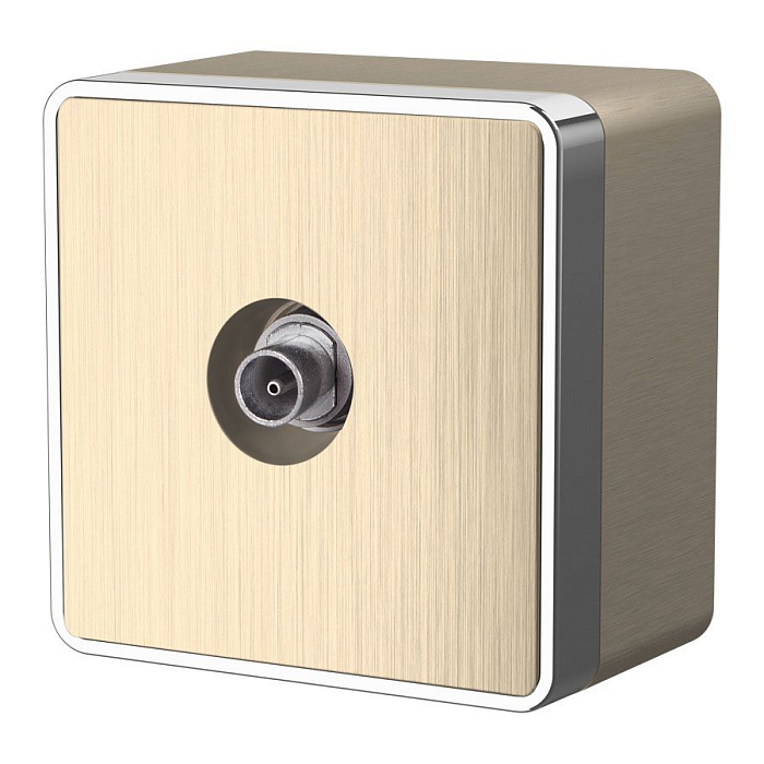 ТВ-розетка оконечная Werkel Gallant 4690389164743 W5083010 a051036, шампань