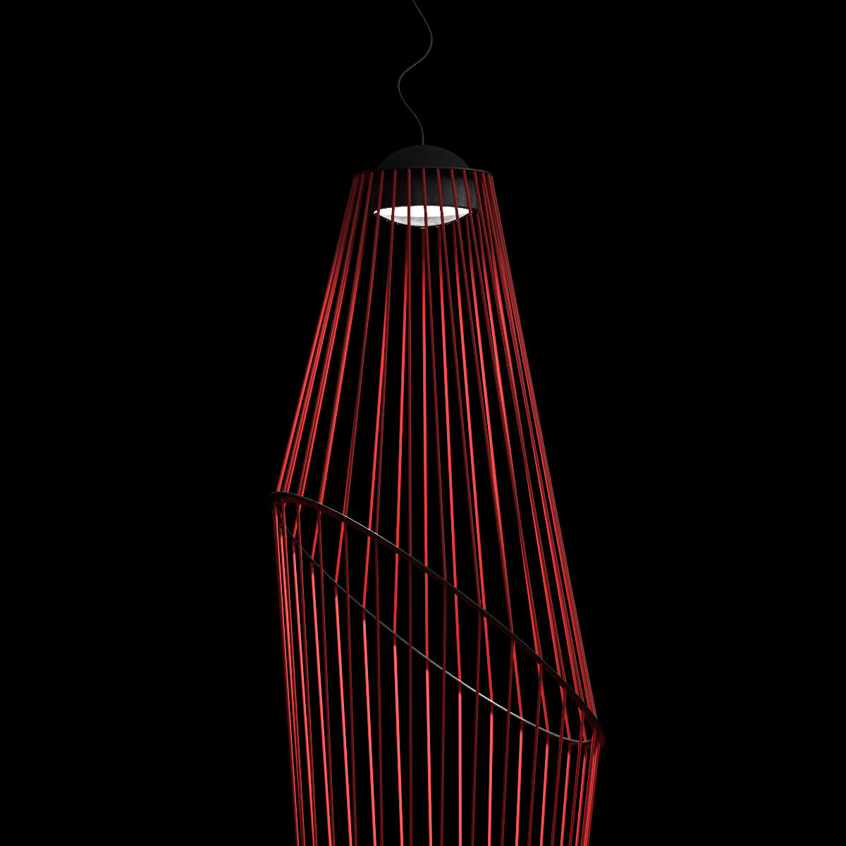 Подвесный светильник 94*150 см, 1*LED*30W 3000K LOFT IT Beam 10292/A Red красный